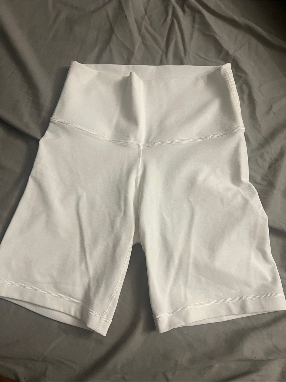 Aritzia High-Rise White Women’s Active Bike Shorts